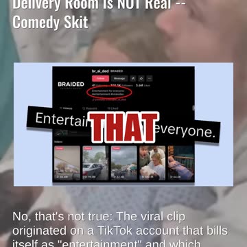 Fact Check: AI Video Of White Couple With Two Black Babies In Delivery Room NOT Real -- Comedy Skit