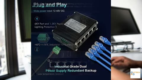 Mini Industrial 5 Ports Gigabit Switch