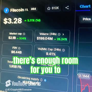 filecoin fil crypto price prediction #fyp