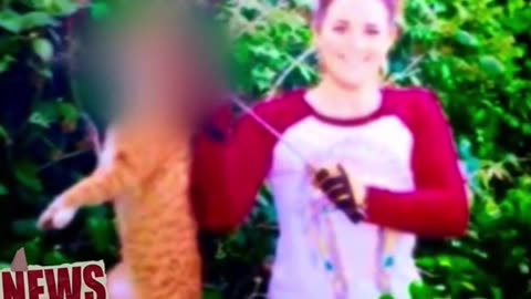 Veterinarian loses job for sharing image of a Cat she killed with a Bow and Arrow