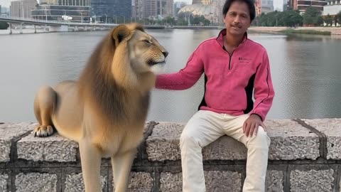 Playing with Lion-01