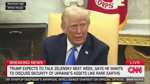 Trump Says He Wants "Security" From Ukraine in the Form of Rare Earth Minerals