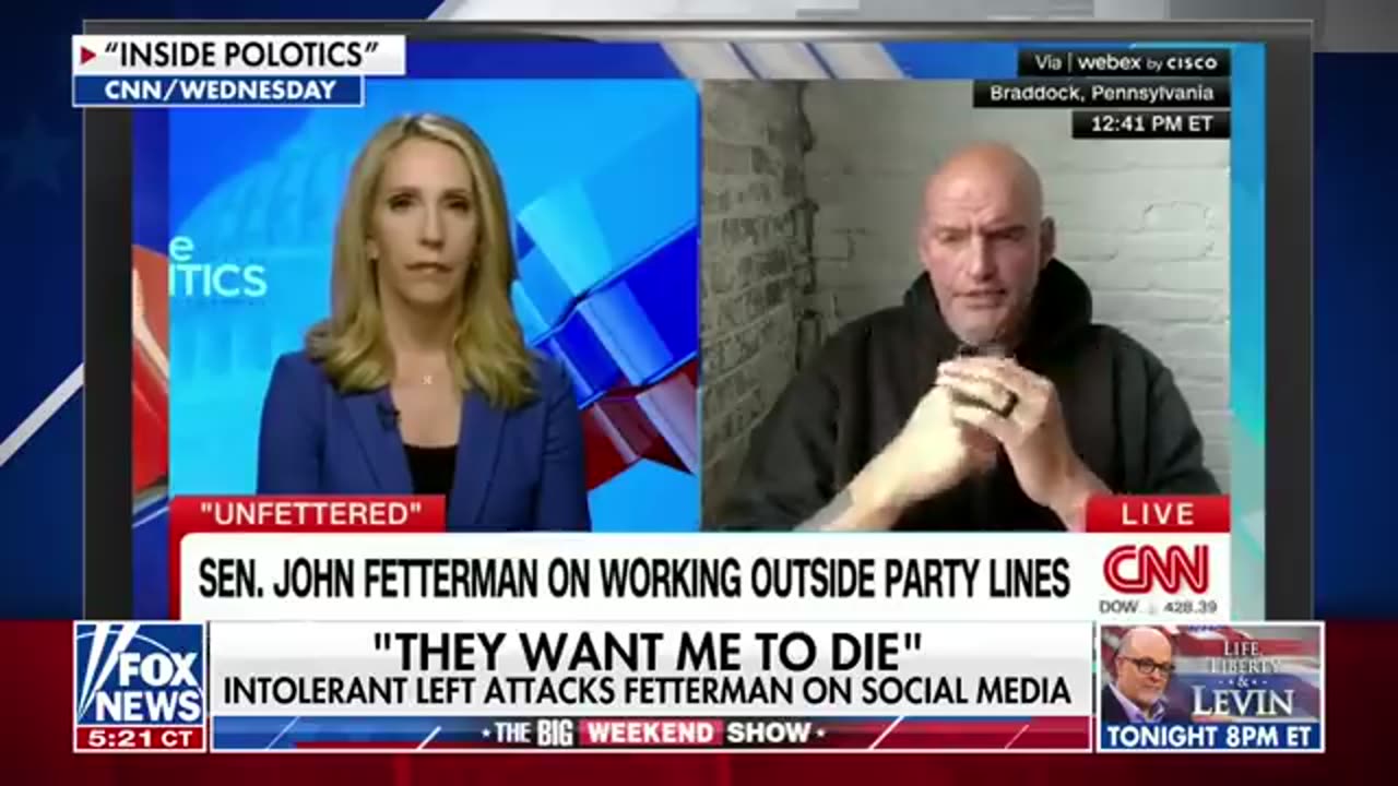 SEE IT_ Fetterman shares pic of bloody face after taking a fall