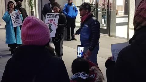 NYPD cop threatened to arrest a supporter of Venezuela for this reason.