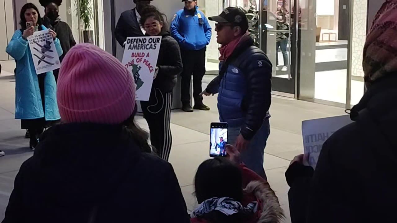 NYPD cop threatened to arrest a supporter of Venezuela for this reason.