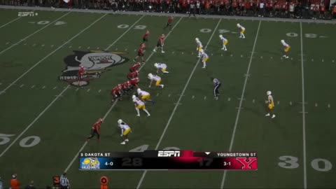 OCTOBER 4 2025 COLLEGE FOOTBALL: YOUNGSTOWN STATE VS SOUTH DAKTOTA