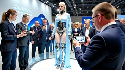 Next-Gen Humanoid FEMALE Robot at the NYC Expo | Music Video