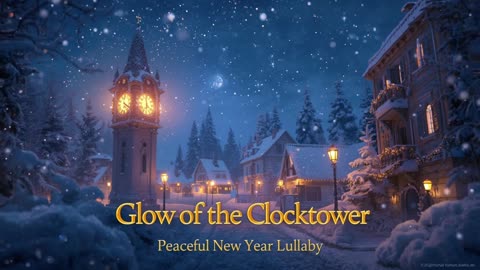 🌙 Glow of the Clocktower – Gentle New Year Lullaby for Kids | Sleep Music for Babies 🕰️✨