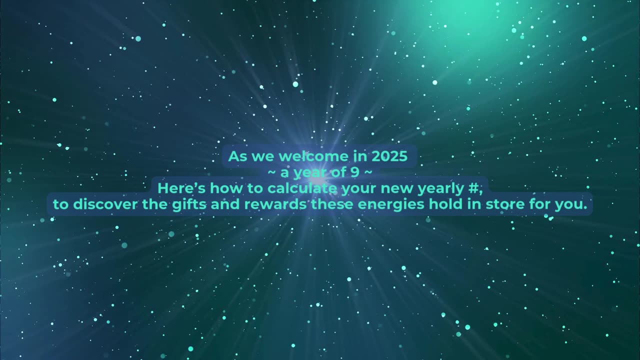 What's YOUR 2025 Year Number? ~ Personal Numerology #s and Energies