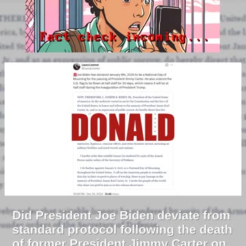 Fact Check: Biden Followed Protocol By Ordering Flags Lowered For Carter During Trump's Inauguration