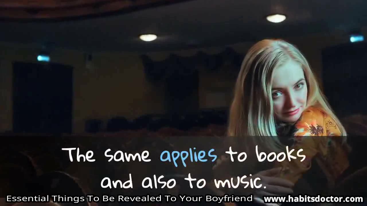 Essential Things To Be Revealed To Your Boyfriend