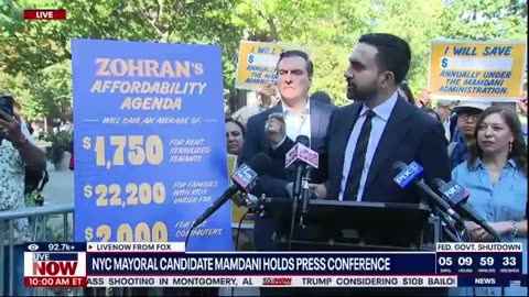 Zohran Mamdani: Free Rent, Free Childcare, Free Buses… for everyone.