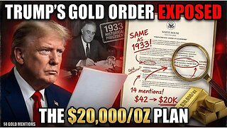 BEWARE: GOLD CONFISCATION COMING? Trump's Gold Revaluation Order Exposed