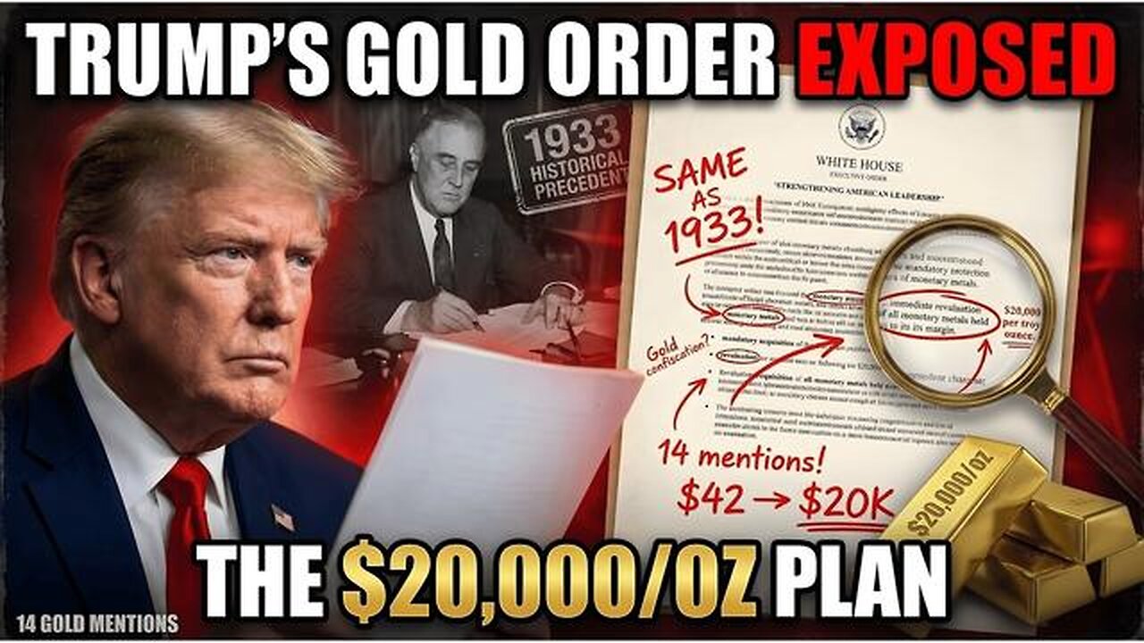 BEWARE: GOLD CONFISCATION COMING? Trumps Gold Revaluation Order Exposed