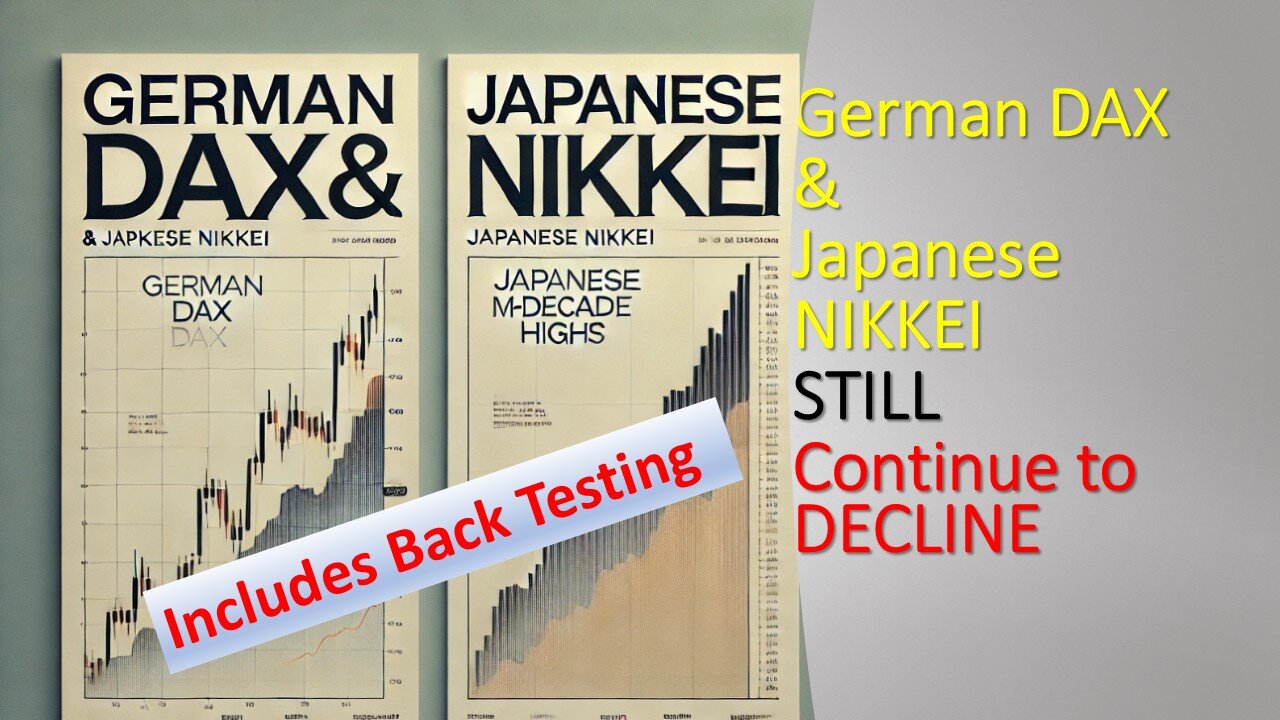 German DAX and Japanese NIKKEI STILL continue to DECLINE