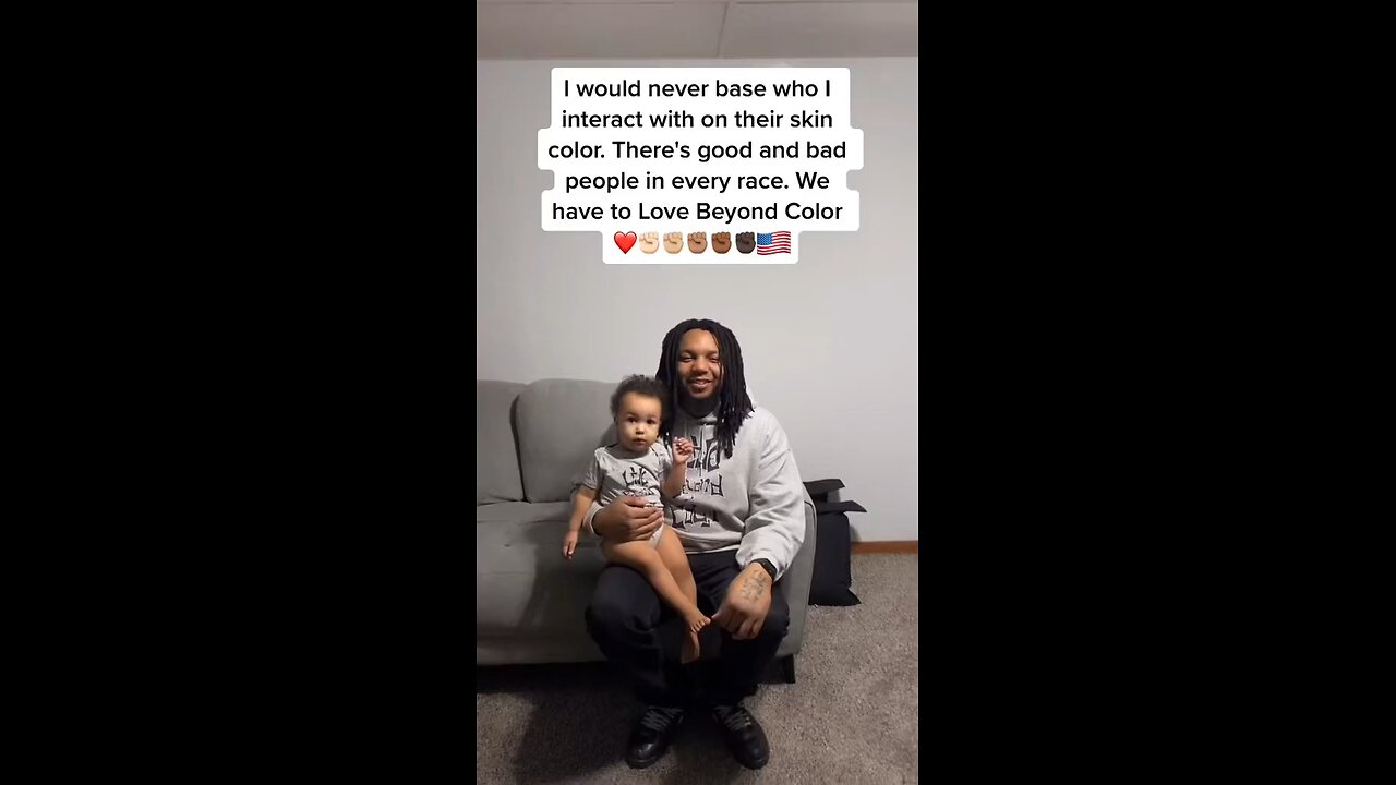 I would never base who I interact with on their skin color. Love Beyond Color