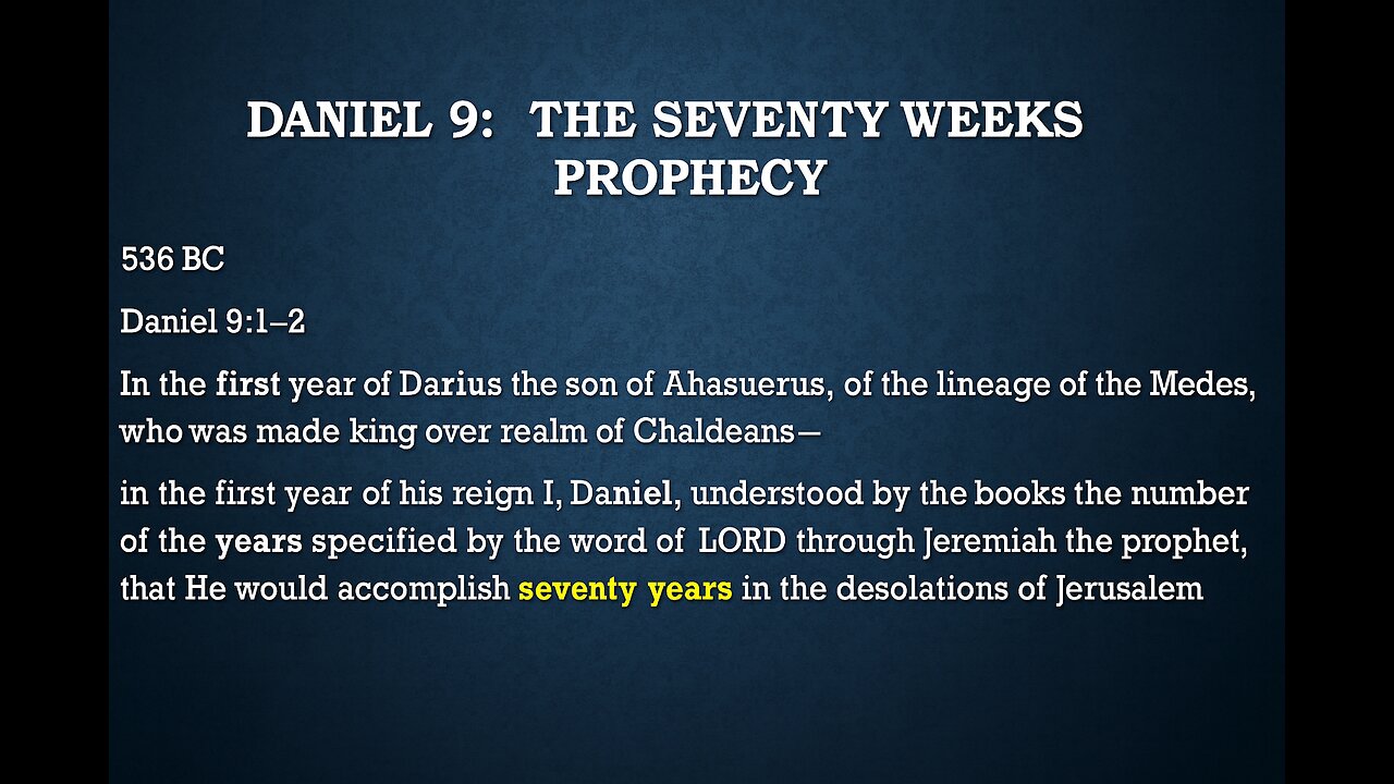 The Mysterious 70 Weeks Prophecy