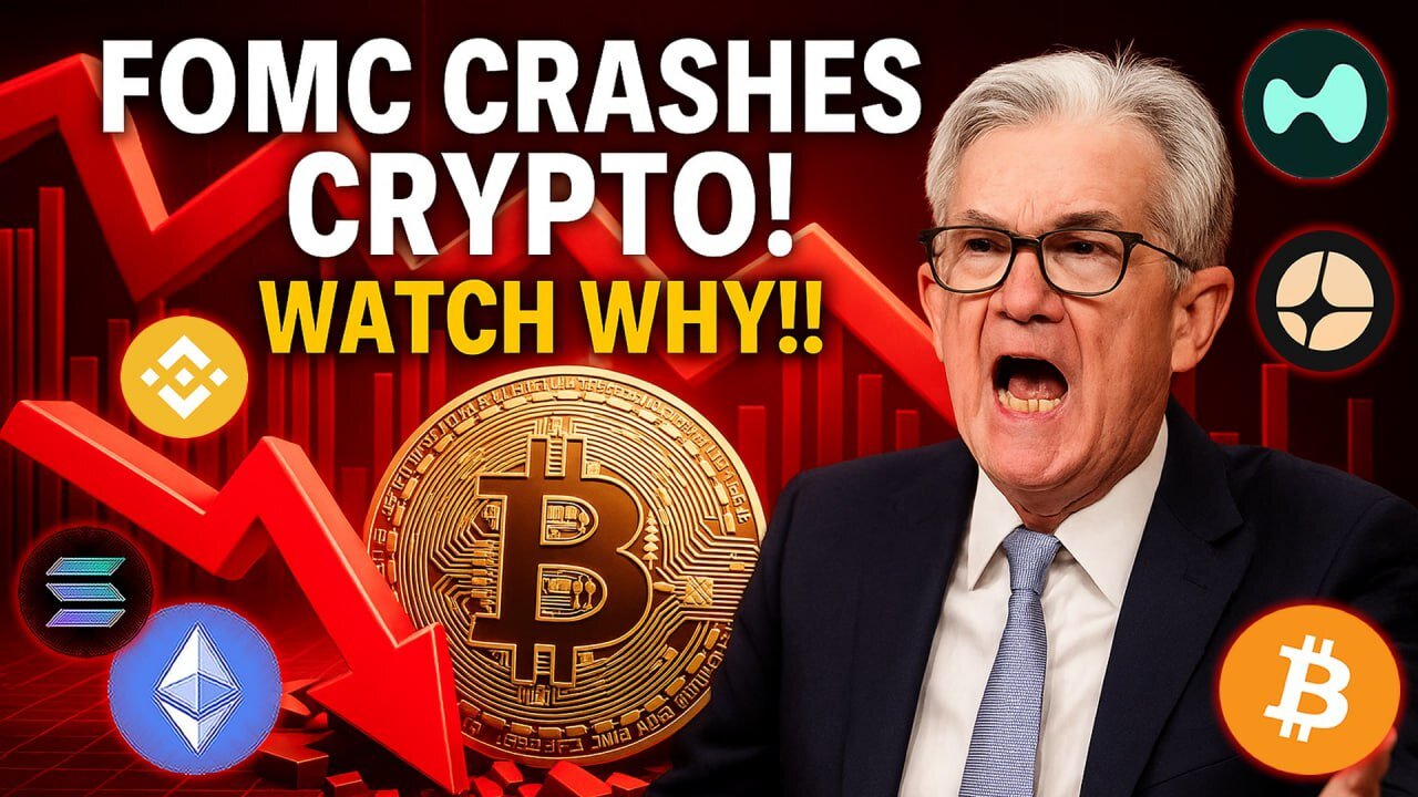 Bitcoin Crashing after FOMC!! Watch What Comes Next!!