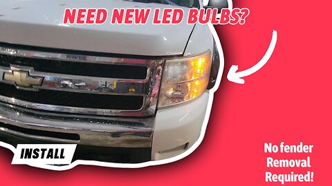 LASFIT LED Headlight Install '07-'14 Silverado...No Fender Removal