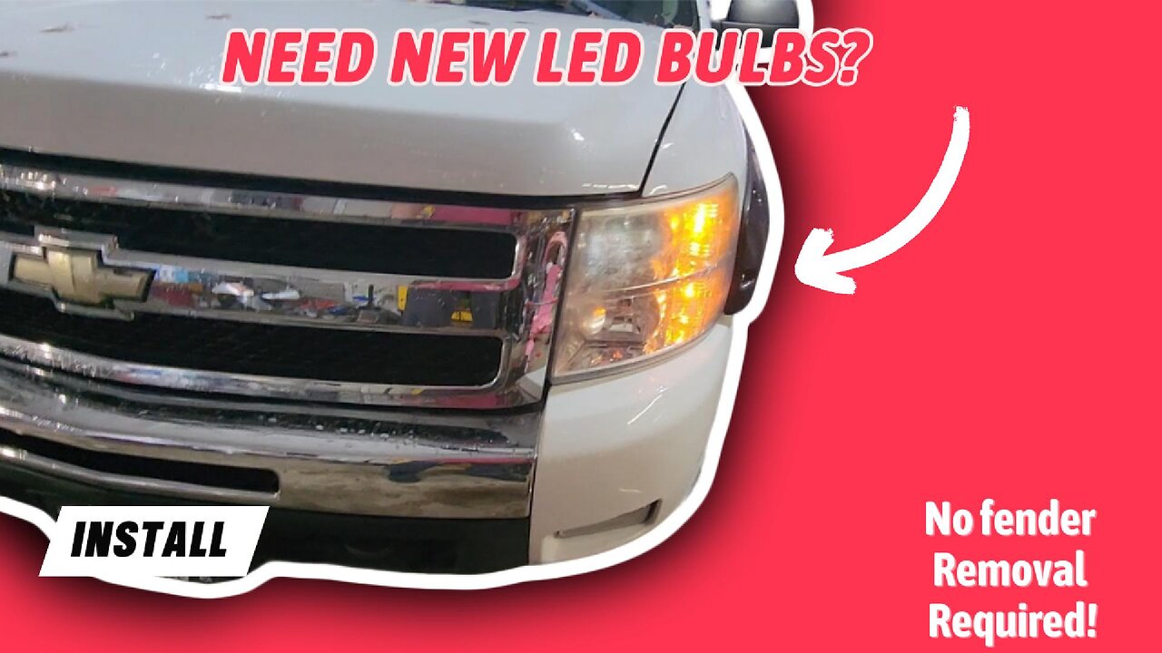 LASFIT LED Headlight Install '07-'14 Silverado...No Fender Removal