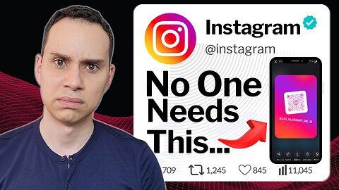 Instagram QR Gimmick - Useless Profile Cards...