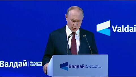 🇷🇺Russian President Vladimir Putin delivered a speech at the Valdai Forum.