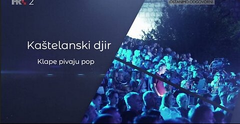 21. Veceri dalmatinske pisme Kastelanski dir 2019. Klape pivaju pop snimka koncerta