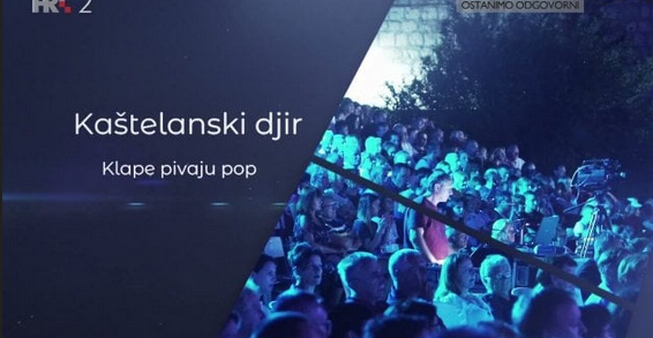 21. Veceri dalmatinske pisme Kastelanski dir 2019. Klape pivaju pop snimka koncerta