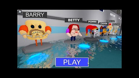 WATER BARRY'S HEAD PRISON RUN! BECAME a ALL MORPHS New Scary Obby (#Roblox)
