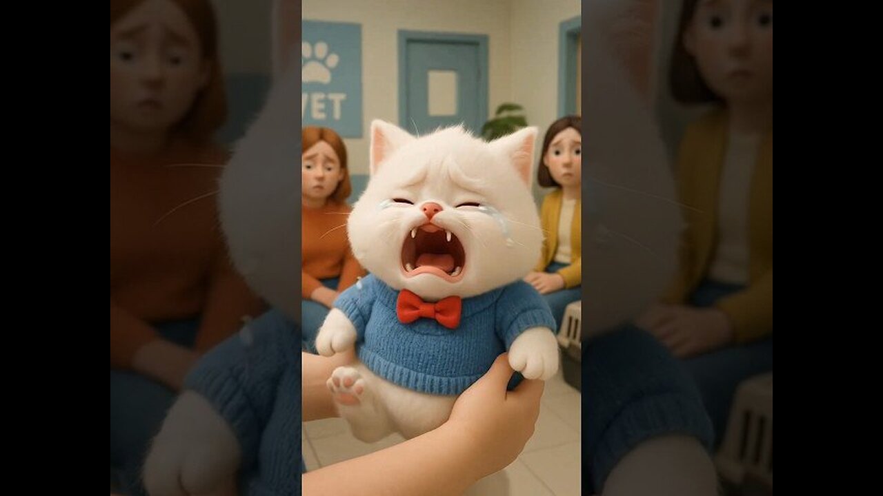 Poor cat doesn't like going to vet 😿 Meow Meow Sad Song #cat #funny #meow