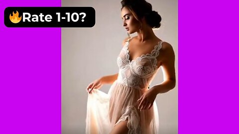 🔥 Rate Her Body in This White Lace Evening Dress 1-10? 😍 Supermodel 4K
