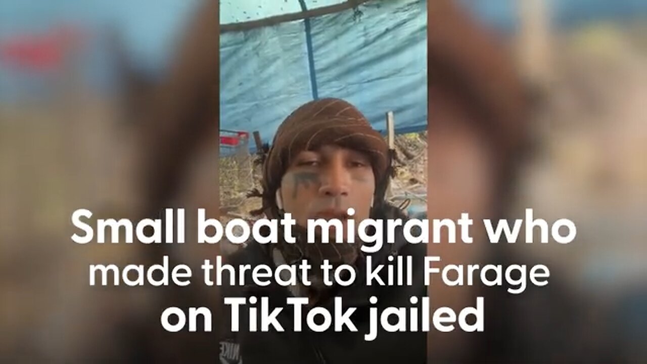 Small boat migrant jailed for five years for threatening to kill Nigel Farage