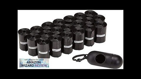 Amazon Basics Standard Dog Poop Bags With Dispenser and Leash Clip, Unscented, Review