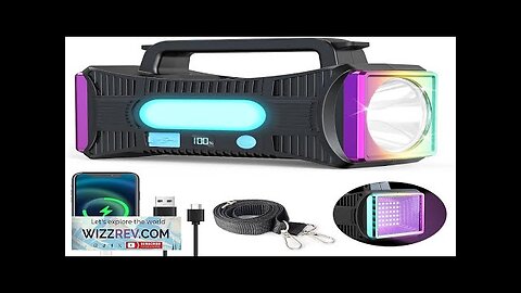 Homly Rechargeable Spotlight 10000mAh Handheld Flashlight with Ultra-Long Standb USB Output Review