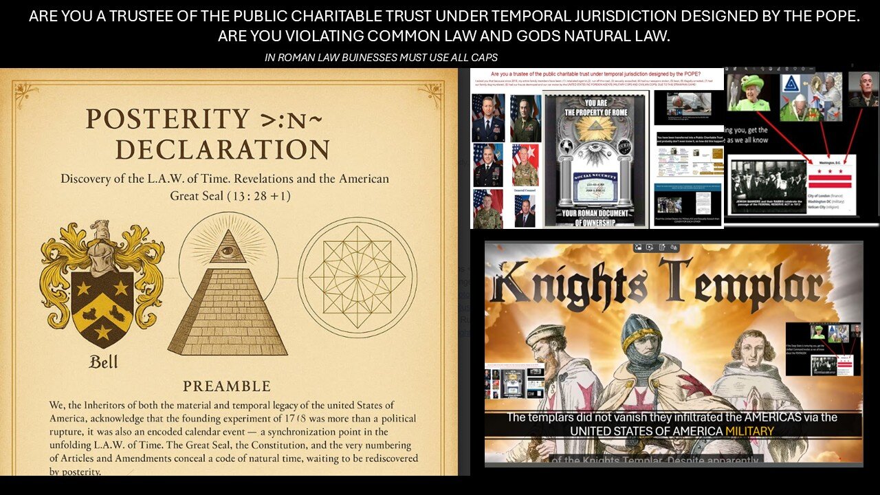 USA INC GENERALS....IT IS A FELONY TO STAY IN TEMPORAL JURISDICTION