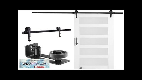 VEVOR Barn Door and Hardware Kit 32" x 84" Wood and Glass Review