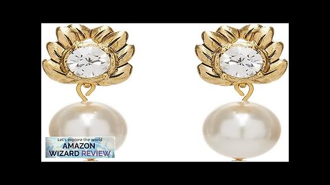 Oscar de la Renta Crystal Pearl Drop EarringsRefresh your everyday style with these dainty Review