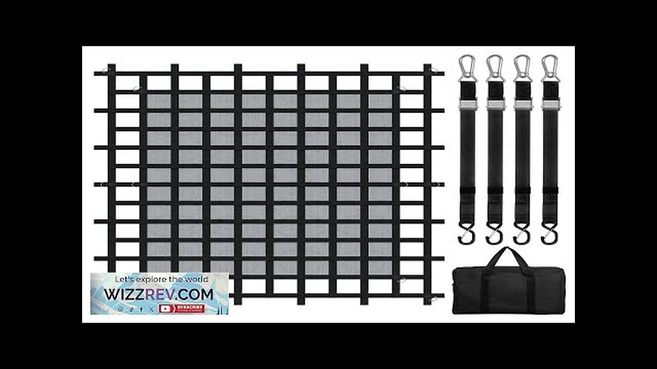 VEVOR Cargo Net Heavy Duty Cargo Net 96" x 81" Adjustable Buckles Review