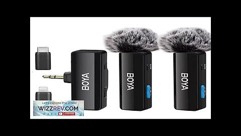 BOYA BOYALINK Wireless Lavalier Lapel Microphone HD Noise Cancelling 100M Wireless Review