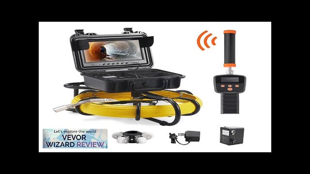 VEVOR Sewer Camera with 512Hz Locator 165 ft/50 m 9" Pipeline Inspection Review