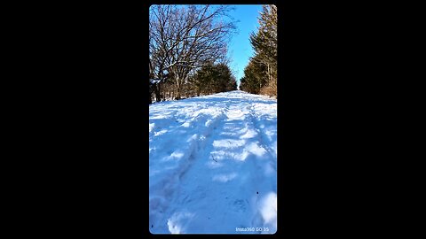 Running on crunchy snow