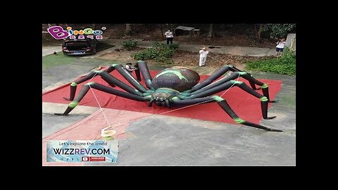 Large Inflatable Green Spider Balloon 8 Meters/26ft For Halloween Outdoor Building Review