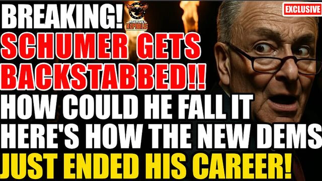 BREAKING! Schumer Gets BACKSTABBED! How Could He Fall For It? The NEW DEMS Just Ended His Career!