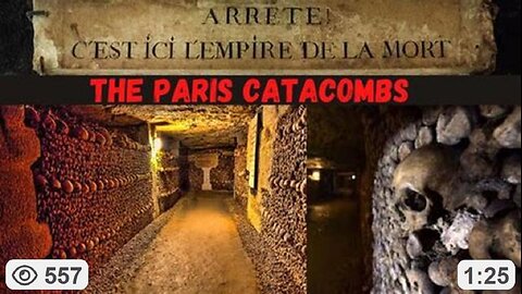 “The Catacombs in the tunnels under Paris 💀 are as suspicious as it gets” ~ Concerned Citizen