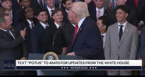Trump Participates in a Visit with the LSU and LSU Shreveport Baseball Champions