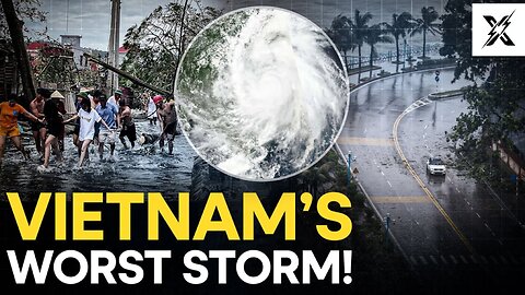 Vietnam destroyed in 2 minutes! Typhoon Bualoi hits Ha Tinh, chaos everywhere
