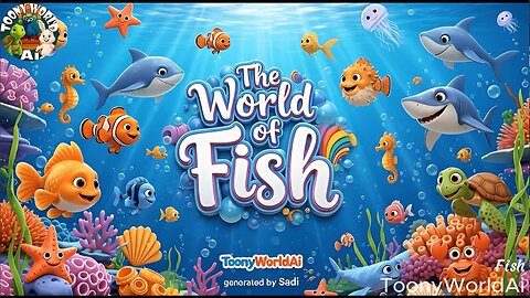 The World of Fish 🐠 | Learn 50 Types of Colorful Fishes for Kids | Educational Video | ToonyWorldAi