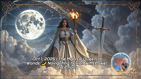 Oct 1, 2025 | The Moon & Queen of Wands 🌙 Navigating Illusion with Power and Choice