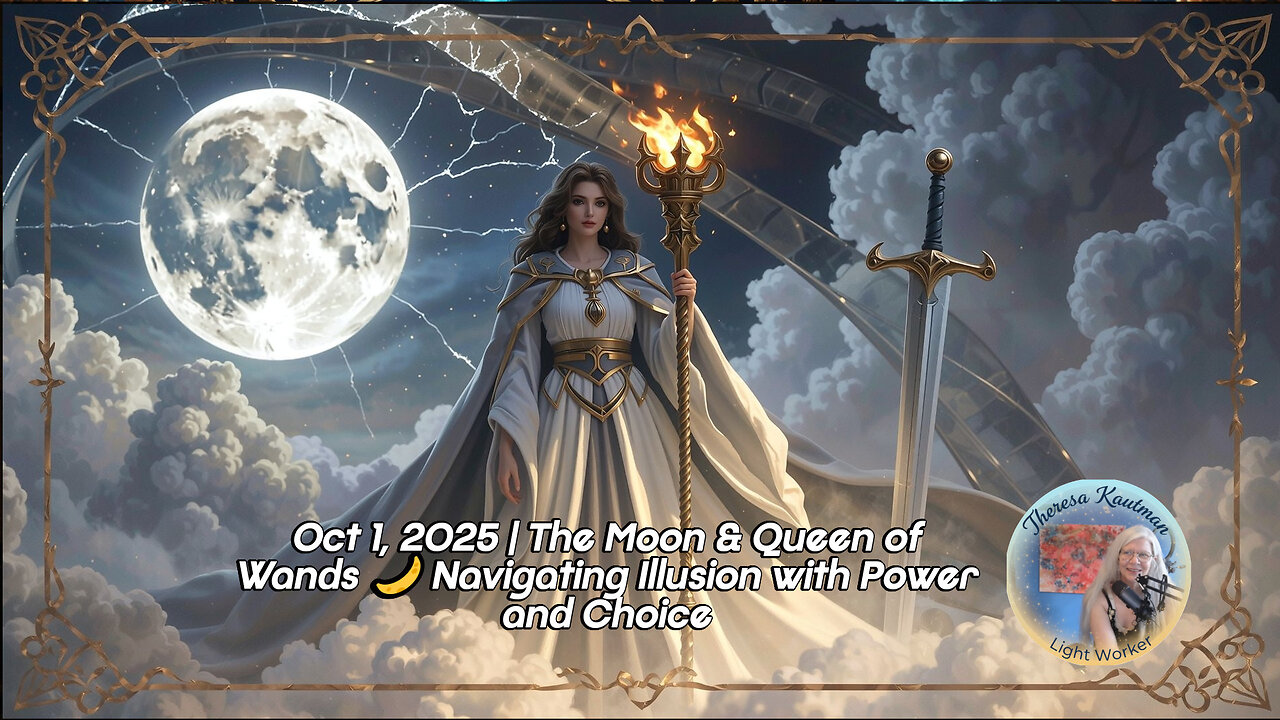 Oct 1, 2025 | The Moon & Queen of Wands 🌙 Navigating Illusion with Power and Choice