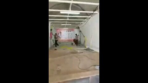 Videos showing the installation of blast-proof doors in the Revolutionary Guards’ tunnels